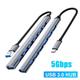 USB Type C Hub 7 Ports USB 3.0 2.0 Hub USB C Hub Docking Station High Speed 5Gbps Splitter Adapter for Laptop PC Support Hard Drive Mouse Keyboard