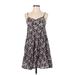 H&M Casual Dress - A-Line: Black Print Dresses - Women's Size 4