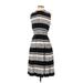 Kate Spade New York Casual Dress - Midi: Gray Stripes Dresses - Women's Size 4