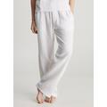 Pyjamahose CALVIN KLEIN UNDERWEAR "SLEEP PANT" Gr. S (36), N-Gr, weiß (white) Damen Hosen Pyjamas