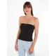 Bandeautop TOMMY JEANS "TJW SLIM ESSENTIAL TUBE TOP" Gr. S (36), schwarz (black) Damen Tops Bandeau-Tops