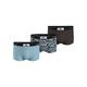 Trunk CALVIN KLEIN UNDERWEAR "LOW RISE TRUNK 3PK" Gr. S (48), 3 St., bunt (aqua, tiny tree frg prt_ aqua, mlch) Herren Unterhosen