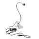 Blacksliver 3w led lampe de bureau usb lampe de table lumière avec clip clip lit flexible lecture livre veilleuse pour étude bureau travail 1 pc