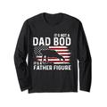 It's Not A Dad Bod It's A Father Figur Amerikanische Flagge Langarmshirt