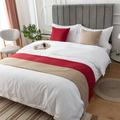 Hotel Bed Runner, Bed Tail Scarf, Bed Flag, High-End Modern and Simple Homestay, Hotel Bed, Tail Pad, European Style Light Luxury Bed Cover, Double-Sided