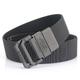 Men's Double-ring Buckle Belt Waist Belt Black Red Alloy Durable Adjustable Plain Outdoor Daily