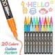 Fantasy Double Line Outline Pen 12 Color Set DIY Handbook Colored Festival Metal Double Color Highlighter Pen