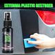 External Plastic Restorer Longlasting Hydrophobic Protection Coating Oxidized White And Faded Repair Back To Black For Plastic Trim Car Detailing