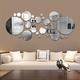 Transform Your Home With 24/26pcs Of 3d Acrylic Mirror Wall Stickers - Perfect For Bedroom, Bathroom & Tv Background Decoration!