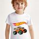 Monster Racing Truck Print Boys Creative T-shirt, Casual Lightweight Comfy Short Sleeve Tee Tops, Kids Clothings For Summer