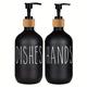 2pcs 500ml Lotion Dispenser - Plastic Pump Black Style - Perfect For Hand Sanitizer, Dish Sanitizer, And Household Lotion - Easy To Use And Decorative