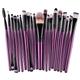 20pcs/23pcs Makeup Brushes Set Professional Soft Synthetic Hair Powder Foundation Eyeshadow Make Up Brushes Cosmetics Makeup Brush Set, Black Or Purple