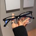 Casual Square Frame Clear Lens Glasses Women Men Trendy Simple Tv Gaming Computer Eyewear Unisex