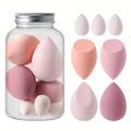 7pcs Makeup Sponge Beauty Blender Set With 1 Storage Box Soft Wet And Dry Use Blender Sponge For Liquid Cream And Powder