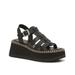 Gracen Sandal - Black - Crown Vintage Flats