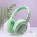 True Wireless Bluetooth Headphones Foldable Over-Ear Headset Built-in Mic HIFI Sound Stereo Active Noise Cancelling Soft Earmuffs Comfortable to Wear