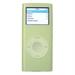 Soft Silicon Skin Cover with Earphone Organizer for 2nd Generation iPod Nano - Green