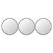 3 Pcs Vanity Light Mirror Lighted Black Make up Circle Mirrors Travel Woman Sucker Portable Glass