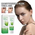 Natural Hydrating Pure Aloe Vera Gel for Soothing Skincare - Moisturizing Aloe Gel for Skin Face & Sensitive Skin Refines Skin Texture Evens Skin Tone (1PC)