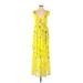 Tanya Taylor Casual Dress - Maxi: Yellow Dresses - New - Women's Size 0