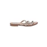 Steve Madden Sandals: Slip-on Chunky Heel Boho Chic Tan Shoes - Women's Size 9 - Open Toe