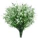 Pedty Artificial Clearanceï¼�8 Bundles Artificial Lavender Flower Outdoor Flowers for Decoration UV Resistant White