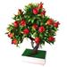 1Pc Potted Artificial Tree Fruit Plant Bonsai Stage Garden Wedding Party Decor