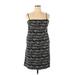 Linda Allard Ellen Tracy Casual Dress - Slip dress: Black Marled Dresses - Women's Size 14