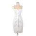 Calvin Klein Casual Dress - Party: White Solid Dresses - Women's Size 2