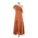 Rebecca Taylor Casual Dress: Orange Paisley Dresses - New - Women's Size 4