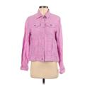 Jones & Co Jacket: Short Pink Checkered/Gingham Jackets & Outerwear - Women's Size Small