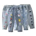 KYAIGUO Toddler Baby Jeans Pants Baby and Toddler Girls Premium Print Jeans for Little Girls Clothes 1-5 Years Old