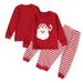 KYAIGUO Baby Boys Girls Toddler Pajamas Sleepwear 2 PCS Sets Christmas Cotton Toddler Girls Long Sleeve Christmas Pjs Set Boys Xmas PJS