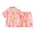 Rovga Outfit For Children Toddler Boys Girls Short Sleeve Clothing Children Kids Pajamas Cartoon Rabbit Sleepwear Tops Shorts Outfits