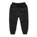 Elainilye Fashion Toddler Boys Girls Sweatpants Candy Color Kids Sports Pants Casual Outer Wear Leggings for 2-3 Years Black