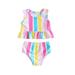TheFound Toddler Baby Girls Swimsuit Swimsuit Two Piece Stripes Tank Tops Shorts Bathing Suit Bikini Set