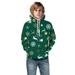 Quealent Boys Childrenscostume Male Big Kid Boys Camouflage Sweatshirt Little Boys Girls Kids Hooded Unisex Sweatshirt 3D Christmas Tree Baby (Green 11-12 Years)