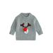 TheFound Infant Toddler Baby Girl Boy Knitted Sweater Christmas Elk Print Long Sleeve Pullover Autumn Warm Knitwear