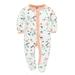 NUOLUX Unisex Baby Sleeve Jumpsuit Cartoon Flower Pattern Newborn Infant Outfit