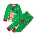 Quealent Boys Pajamas Male Big Kid 12 Month Boy Clothes Winter Toddler Baby Kids Boys Pajamas Sets Christmas Pajamas Sleepwear Tops 18 (Green 4-5 Years)