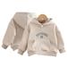 Esaierr Toddler Boys Hooded Sweatshirts Baby Long Sleeve Sweatshirts Shirt Pullover Crewneck Padded Casual Tops for 1-5Y