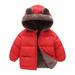 AnuirheiH Toddler Baby Boys Girls Winter Fleece Jacket Small Kids Reversible Wear Warm Hooded Outwear Coat