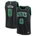 Men's Fanatics Branded Jayson Tatum Black Boston Celtics Fast Break Replica Player Jersey - Statement Edition