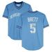 George Brett Kansas City Royals Autographed Blue Cooperstown Collection Replica Jersey with "HOF 99" Inscription