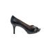 Arturo Chiang Heels: Slip On Stiletto Cocktail Party Black Shoes - Women's Size 7 1/2 - Open Toe