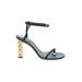 Givenchy Sandals: Black Print Shoes - Women's Size 38 - Open Toe