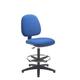 Zoom Mid Back Draughtsman Operator Chair - Royal Blue CH0709RB+AC1042