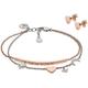 Schmuckset EMPORIO ARMANI Schmuck-Sets rosegold (silberfarben, roségoldfarben, perlmuttfarben) Damen Brautschmuck