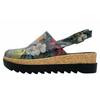 Sandale DOGO "Akita Fly Anywhere Damen Sandalen/ Sandaletten / Female", Damen, Gr. 38, Normalschaft, bunt (mehrfarbig), Lederimitat, casual, Schuhe Sommerschuh Clog, Vegan