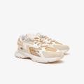 Sneaker LACOSTE "L003 NEO 124 5 SFA" Gr. 39,5, lt tan, wht Schuhe Sneaker